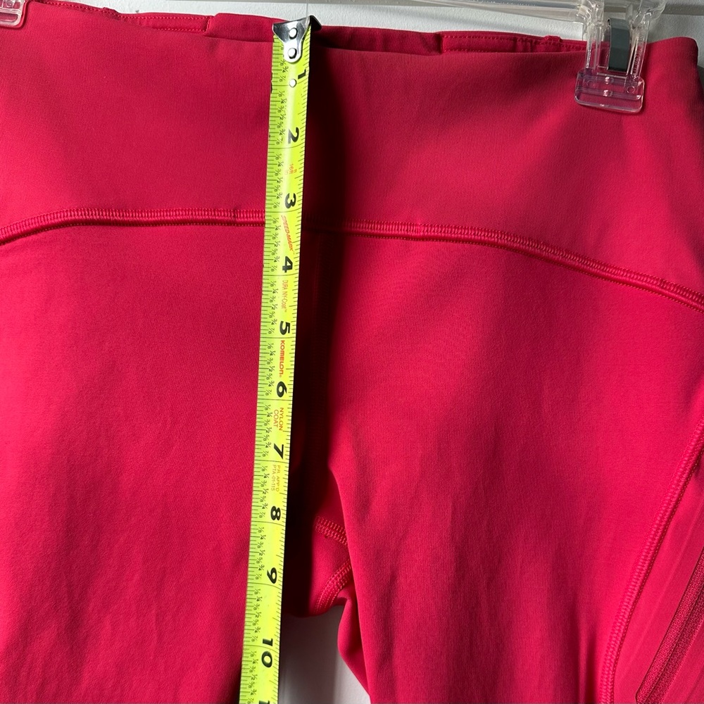Lululemon Women's Sun Runner Crop Fuchsia Pink Leggings Size 4 - Picture 3 of 15